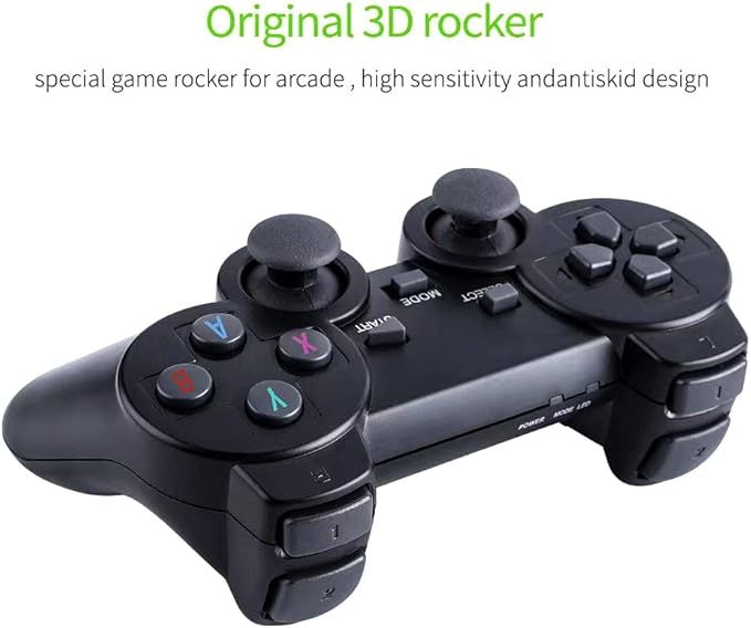 Eacam Wireless Game Console 2.4G HD Home TV Mini Game Console U Bao Retro Game Console Wireless Gamepad Controller 64G (new package)