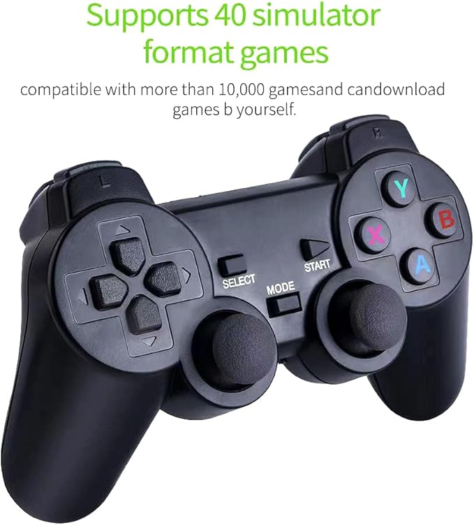 Eacam Wireless Game Console 2.4G HD Home TV Mini Game Console U Bao Retro Game Console Wireless Gamepad Controller 64G (new package)