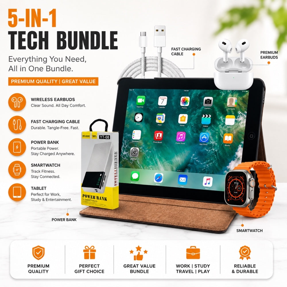 Ultimate 5-in-1 Gadget Bundle –  IPAD (32GB),